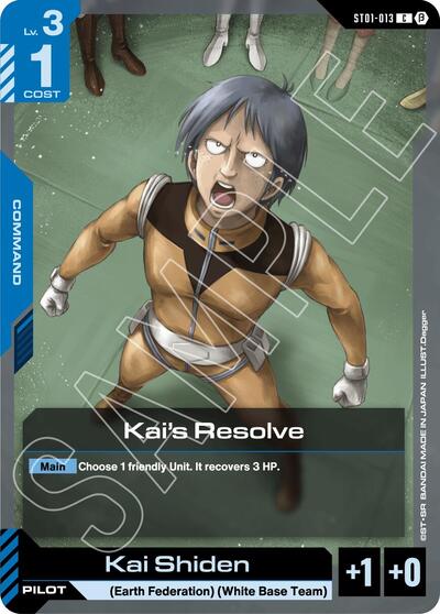 Kai's Resolve (Beta) - ST01-013 - COMMON - Edition Beta