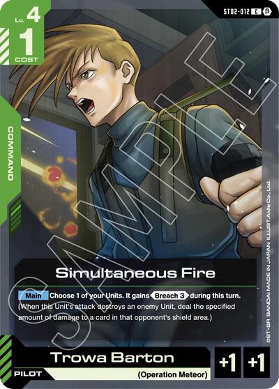 Simultaneous Fire (Beta) - ST02-012 - COMMON - Edition Beta