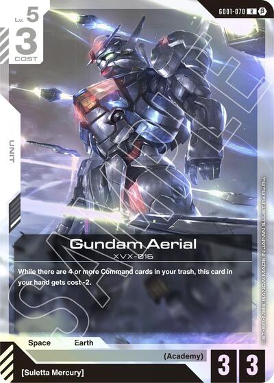 Gundam Aerial (Beta) - GD01-070 - RARE - Edition Beta