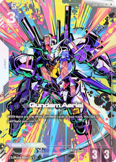 Gundam Aerial (R+) (Beta) - GD01-070 - Full Art Rare - Edition Beta