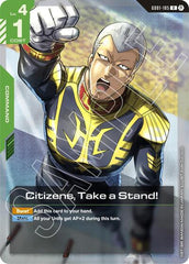 Citizens, Take a Stand! (Beta) - GD01-105 - RARE - Edition Beta