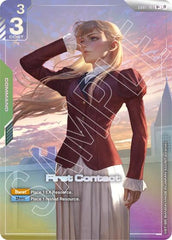 First Contact (U+) (Beta) - GD01-107 - Full Art Uncommon - Edition Beta