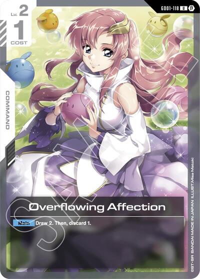 Overflowing Affection (Beta) - GD01-118 - UNCOMMON - Edition Beta
