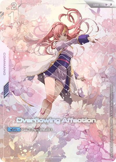 Overflowing Affection (U+) (Beta) - GD01-118 - Full Art Uncommon - Edition Beta