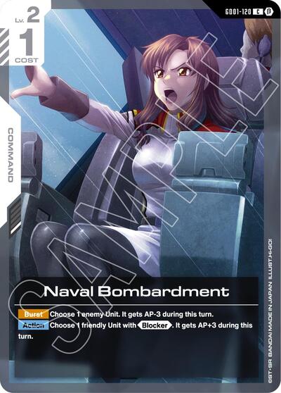 Naval Bombardment (Beta) - GD01-120 - COMMON - Edition Beta