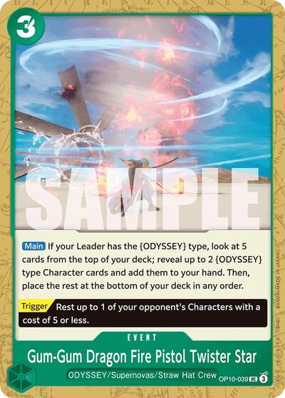 Gum-Gum Dragon Fire Pistol Twister Star - OP10-039 - Uncommon - Royal Blood