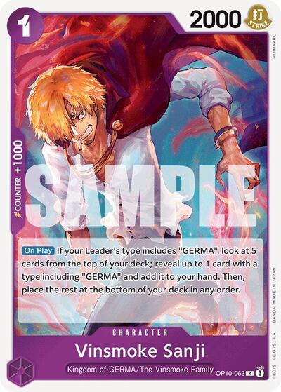 Vinsmoke Sanji - OP10-063 - Rare - Royal Blood
