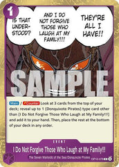 I Do Not Forgive Those Who Laugh at My Family!!! - OP10-078 - Rare - Royal Blood