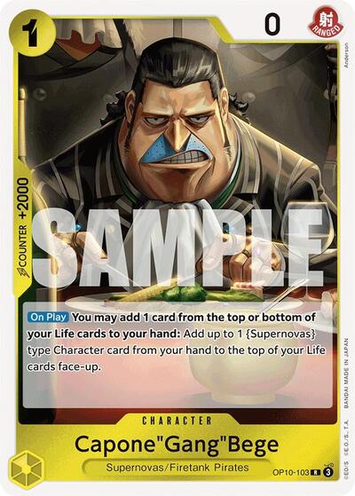 Capone"Gang"Bege - OP10-103 - Rare - Royal Blood