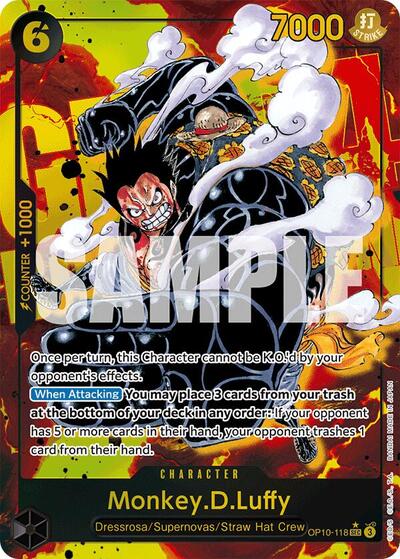 Monkey.D.Luffy - OP10-118 - Secret Rare (Parallel) - Royal Blood
