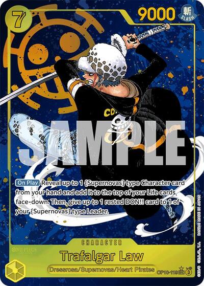 Trafalgar Law - OP10-119 - Secret Rare (Parallel) - Royal Blood