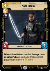 Moff Gideon - I Know Everything - 188/262 - Rare - Jump to Lightspeed