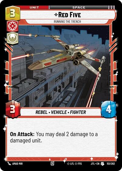 Red Five - Running the Trench - 151/262 - Uncommon - Jump to Lightspeed