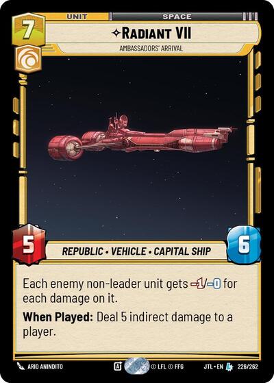 Radiant VII - Ambassadors' Arrival - 226/262 - Legendary - Jump to Lightspeed