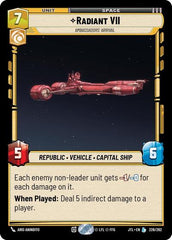 Radiant VII - Ambassadors' Arrival - 226/262 - Legendary - Jump to Lightspeed