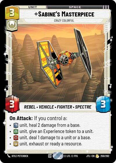 Sabine's Masterpiece - Crazy Colorful - 250/262 - Rare - Jump to Lightspeed