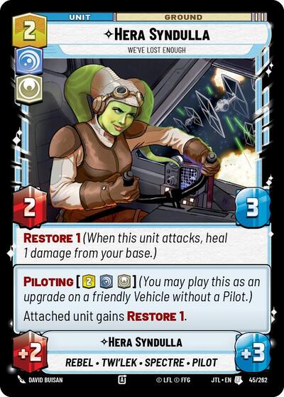 Hera Syndulla - We've Lost Enough - 045/262 - Uncommon - Jump to Lightspeed
