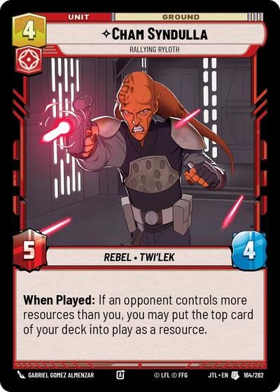 Cham Syndulla - Rallying Ryloth - 164/262 - Uncommon - Jump to Lightspeed
