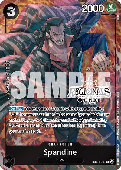 Spandine - EB01-043 - Rare (Offline Regional Participation Pack 2025 Vol.1) - One Piece Promotion Cards