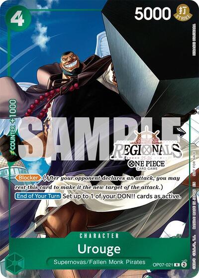 Urouge - OP07-021 - Rare (Offline Regional Participation Pack 2025 Vol.1) - One Piece Promotion Cards