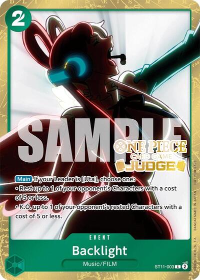 Backlight (Judge Pack Vol. 5) - ST11-003 - Common - One Piece Promotion Cards