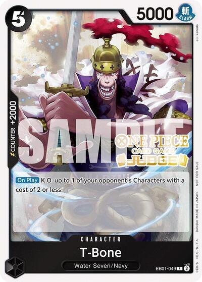 T-Bone (Judge Pack Vol. 5) - EB01-049 - Rare - One Piece Promotion Cards