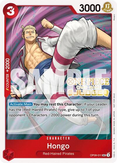 Hongo (Judge Pack Vol. 5) - OP09-011 - Uncommon - One Piece Promotion Cards