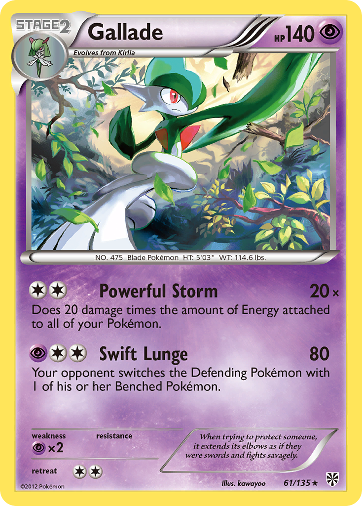 Gallade - 061/135 - Plasma Storm