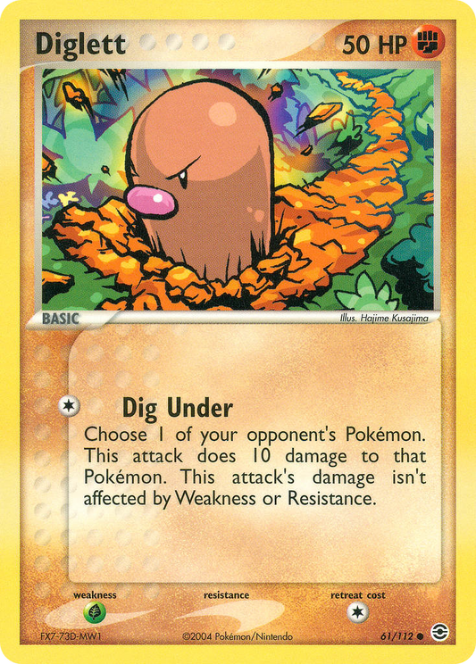 Diglett - 061/112 - FireRed & LeafGreen