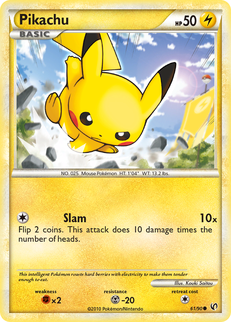 Pikachu - 61/90 - HS—Undaunted