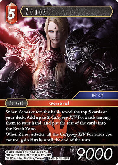 Zenos - Re-015C/14-015R - Rare - Legacy Collection