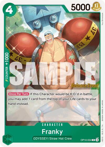 Franky - OP10-034 - Common - Royal Blood Release Event Cards
