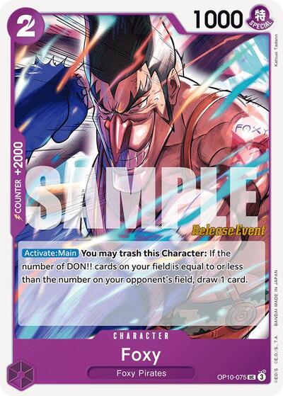 Foxy - OP10-075 - Uncommon - Royal Blood Release Event Cards