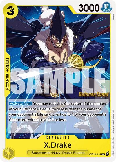 X.Drake - OP10-114 - Uncommon - Royal Blood Release Event Cards