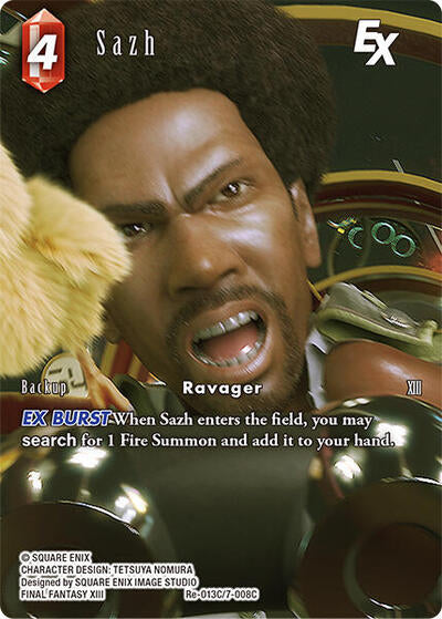 Sazh EX - Re-013C/7-008C - Common (Full Art) - Legacy Collection