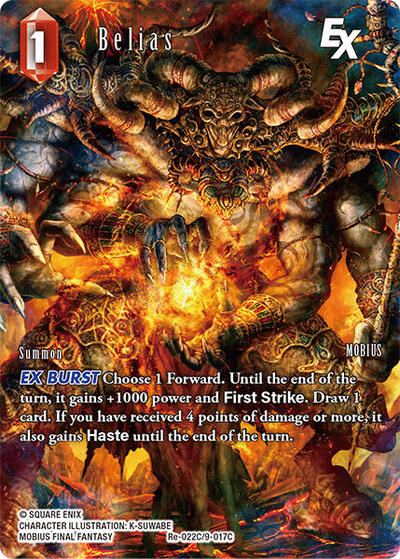 Belias EX - Re-022C/9-017C - Common (Full Art) - Legacy Collection
