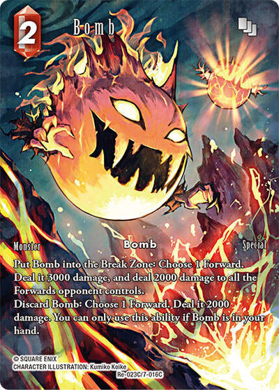 Bomb - Re-023C/7-016C - Common (Full Art) - Legacy Collection