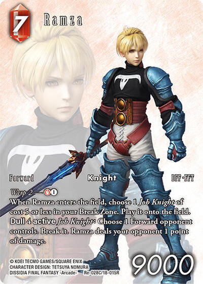 Ramza - Re-028C/18-015R - Rare (Full Art) - Legacy Collection