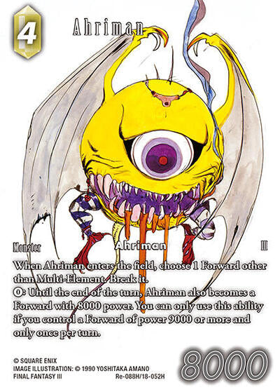 Ahriman - Re-088H/18-052H - Hero (Full Art) - Legacy Collection