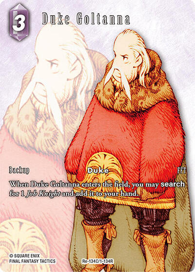 Duke Goltanna - Re-134C/1-134R - Rare (Full Art) - Legacy Collection