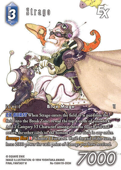 Strago EX - Re-156H/19-093H - Rare (Full Art) - Legacy Collection