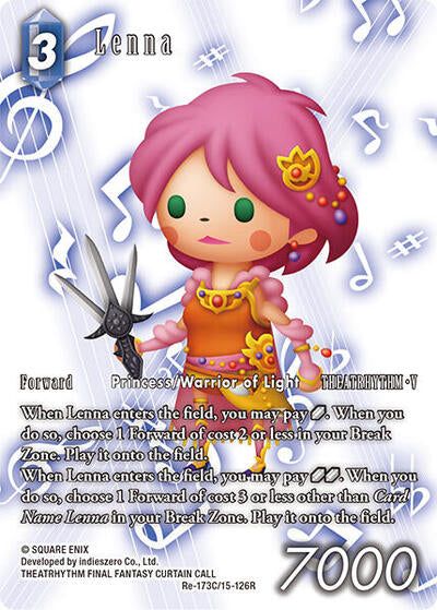 Lenna - Re-173C/15-126R - Rare (Full Art) - Legacy Collection
