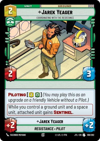 Jarek Yeager - Coordinating With The Resistance - 109/262 - Uncommon - Jump to Lightspeed
