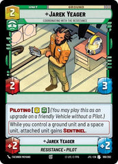 Jarek Yeager - Coordinating With The Resistance - 109/262 - Uncommon - Jump to Lightspeed