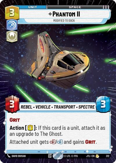 Phantom II - Modified to Dock - 312 - Rare (Hyperspace) - Jump to Lightspeed