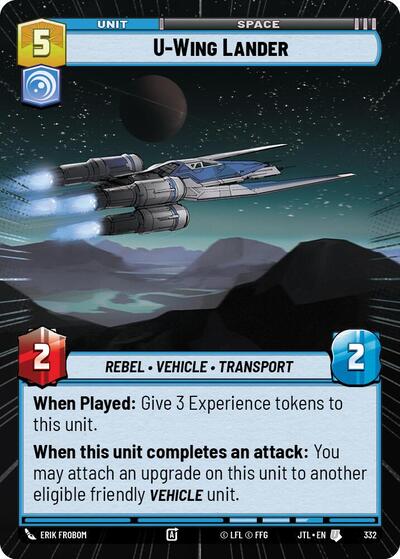 U-Wing Lander - 332 - Uncommon (Hyperspace) - Jump to Lightspeed