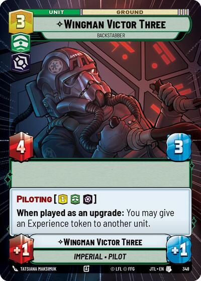 Wingman Victor Three - Backstabber - 348 - Uncommon (Hyperspace) - Jump to Lightspeed