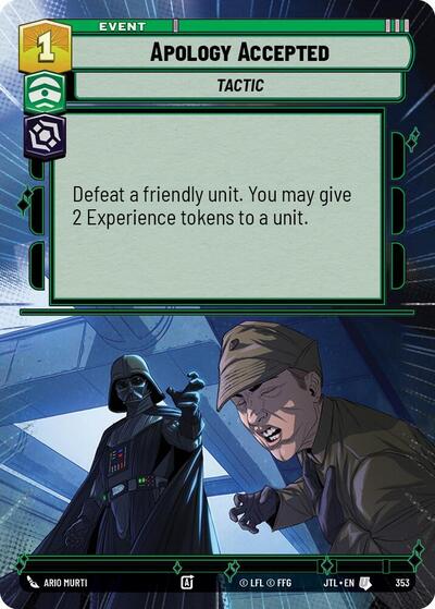 Apology Accepted - 353 - Uncommon (Hyperspace) - Jump to Lightspeed