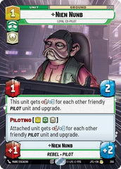 Nien Nunb - Loyal Co-Pilot - 355 - Rare (Hyperspace) - Jump to Lightspeed