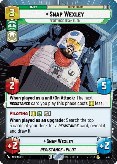 Snap Wexley - Resistance Recon Flier - 360 - Rare (Hyperspace) - Jump to Lightspeed